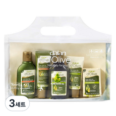 dalan 達欖 The Olive 旅行洗髮精 + 護髮素 + 沐浴露 + 護手霜和身體霜 + 肥皂套裝, 3組