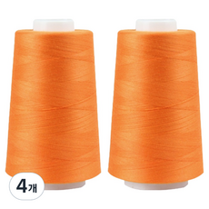 40支2股 縫紉線, 4個, 09 橘色