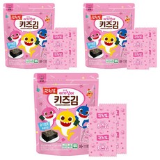 Kwang Cheon Kim 廣川海苔 鯊魚寶寶海苔 24包入, 36g, 3袋