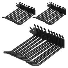 優質雙層掛鉤 M, 黑色, 30個