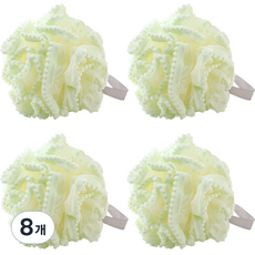 泡沫豐富的沐浴球, 綠色, 8個, 1入