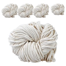 中性色流蘇編織繩 120股 4入組, 素色, 8個