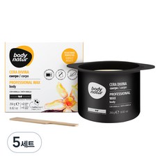 바디네이처 바디 위드 바닐라 프로페셔널 왁스 팔/다리용, 250g, 5개