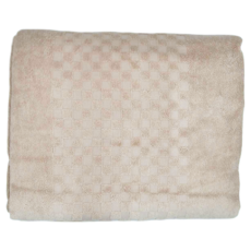 Elegance PARIS 歐普格紋毛巾被 183*107CM 100%棉 台灣製 1.1kg, 棕色, 1條