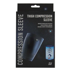 LP SUPPORT 激能壓縮大腿套, 黑色, 1個