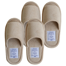 maisonderoomroom 毛巾家居室內拖鞋, 2個, 米色