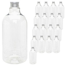 Glassdomae DN850透明飲料容器 鋁製銀蓋, 850ml, 18個