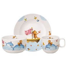 Villeroy&Boch 快樂熊餐具盤子 + 碗 + 馬克杯組 26.5 x 13.5 x 24 cm, 1套, 混合顏色