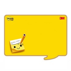 3M Post-it 利貼 可再貼備忘板大型笑臉系列 558L-C, 無框, 1個
