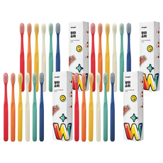 Wangta Shorty超細柔軟牙刷組, 4套, 6入