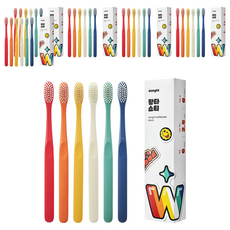 Wangta Shorty超細柔軟牙刷組, 6套, 6入