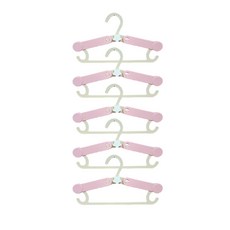 센스이따 可調節尺寸衣架, 5個, 03 粉紅色