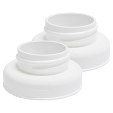 cimilre 馨乃樂 貝親+小獅王寬口轉接環 標準轉寬口奶瓶適用, 白色, 2個