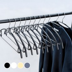 Frenzy 防肩角防滑圓弧鋼製衣架, 30個, 黑色