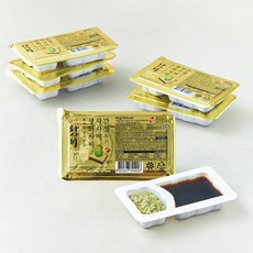 주비푸드 뿌리를 갈아만든 생와사비 70%와 사시미간장소스, 45g, 6입
