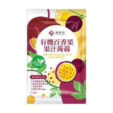 陳稼莊 有機百香果果汁蒟蒻 3歲以上, 240g, 1袋