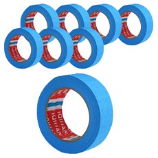 iQIHAN Dada 彩色紙膠帶 藍色 25 mm x 20 m, 8個