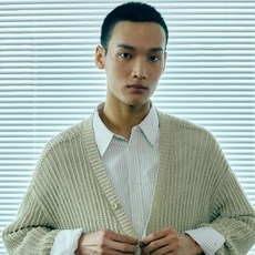 Kinloch 男款網狀麻花V領開襟衫