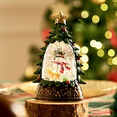 聖誕造型音樂水晶球裝飾夜燈, 雪人魯道夫款