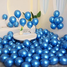 P&B UNITY 金屬圓形氣球 30cm 50入, 13 藍色, 1個