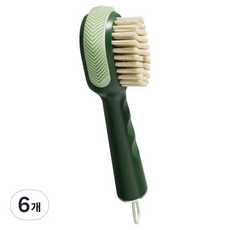 아워웍스 운동화 세탁 브러쉬, 그린, 6개
