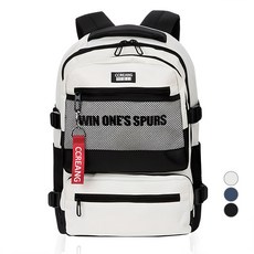 CCREANG 學生休閒網袋後背包 CR2103+鑰匙圈 隨機出貨, 象牙