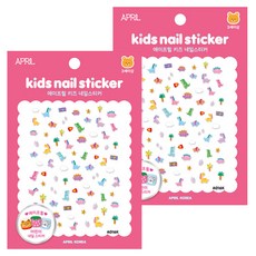 APRIL 兒童美甲貼片, A016K 恐龍朋友, 2包