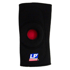 LP SUPPORT 標準型防護式膝護套, 1個, 黑色
