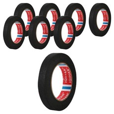 DADA 彩色紙膠帶 黑色 15 mm x 20 m, 8個