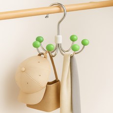 Day Bloom掛鉤旋轉衣架, 5個, 綠色