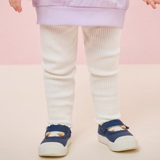 milk mile 童款素色羅紋打底長褲