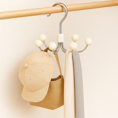 Day Bloom掛鉤旋轉衣架, 5個, 象牙白