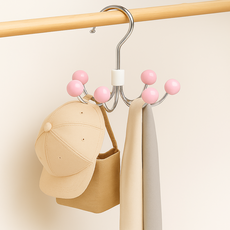Day Bloom掛鉤旋轉衣架, 2個, 粉紅色