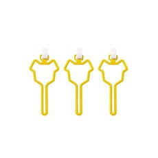 寵物垃圾袋掛鉤 3入, 隨機發貨, 1個