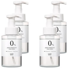 HAPPY BATH Zero Percent溫和泡泡洗手慕斯 99%抗菌 溫和配方, 300ml, 4瓶