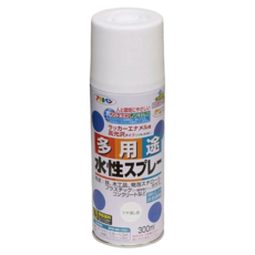ASAHIPEN 水性室內外多用途噴漆, 奶白, 300ml, 1罐