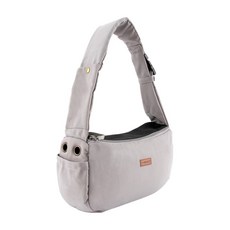 SUPER PET 寵物棉質斜背包, 灰色, 1個