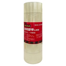 3M Scotch 透明膠帶6入組 48mm x 40yd, 單色, 1組