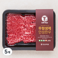 안성한우 무항생제 인증 1++등급(7) 모듬구이 구이용 (냉장), 200g, 5개