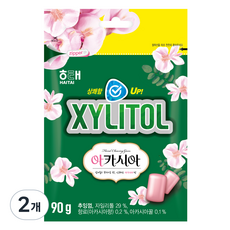 해태제과 자일리톨 아카시아 껌, 90g, 2개