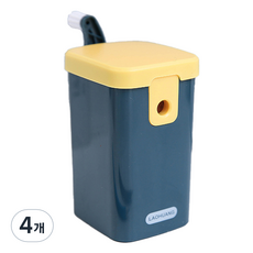 일상속반짝 파스텔 연필깎이, 블루, 4개