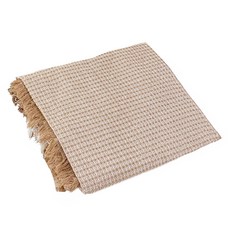 hoom禾森生活 法式編織沙發布, 340 x 180cm, 波希米亞 奶茶格, 1件