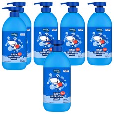 TOUCH ME 兒童 嬰兒 3合1 多效合一 洗髮沐浴露 大容量, 1L, 6個