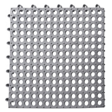 強力防滑好排水浴室洞洞地墊 69 x 36cm 灰色, 1個