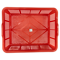 震嶸塑膠 600公文林 置物籃, 53 x 42 x 13cm, 紅色, 2個