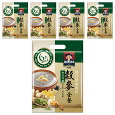 QUAKER 桂格 每日營養穀珍穀麥全餐 無添加糖 10包, 230g, 5袋