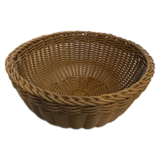 Craftsman In Storage 收納職人 鄉村風裝飾PP藤編籃 半球, 23 x 10cm, 奶油淺棕, 1個