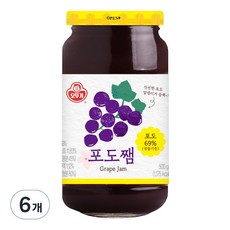 오뚜기 포도쨈, 500g, 6개