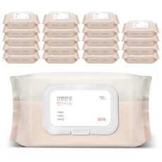 Daily Water 廚房抹布濕巾 掀蓋型 80抽, 20個