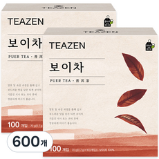 티젠 보이차 티백, 700mg, 100개입, 6개
